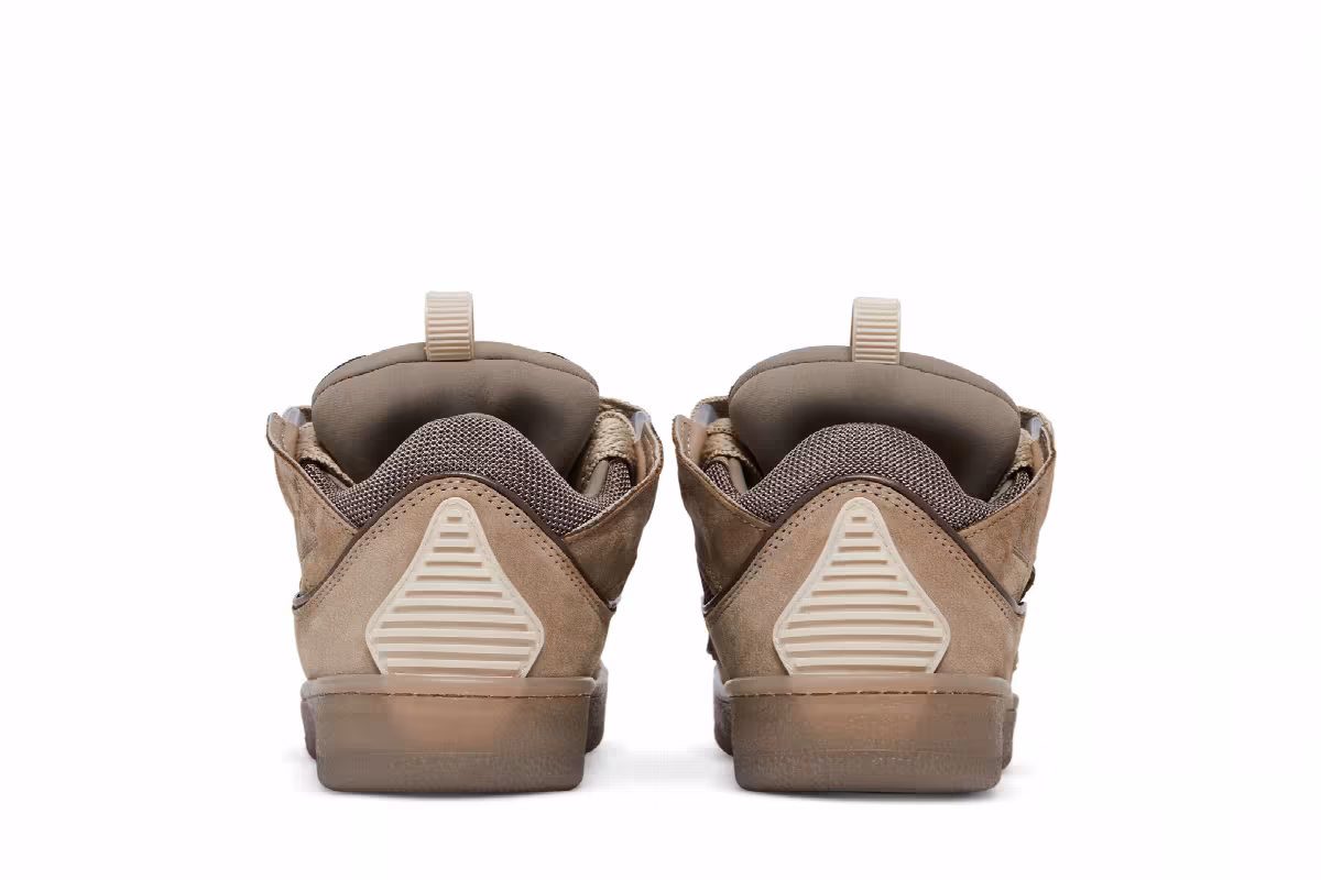 Lanvin Women's Curb Sneakers Taupe, view 7