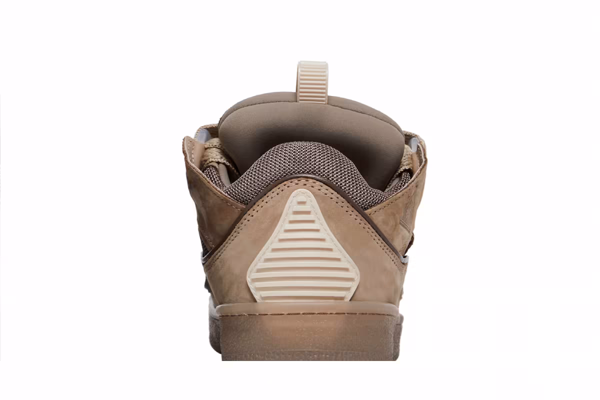 Lanvin Women's Curb Sneakers Taupe, view 8