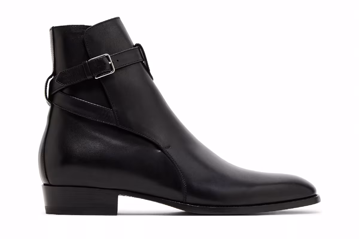 Saint Laurent Wyatt 30 Jodhpur Boot Black, view 2