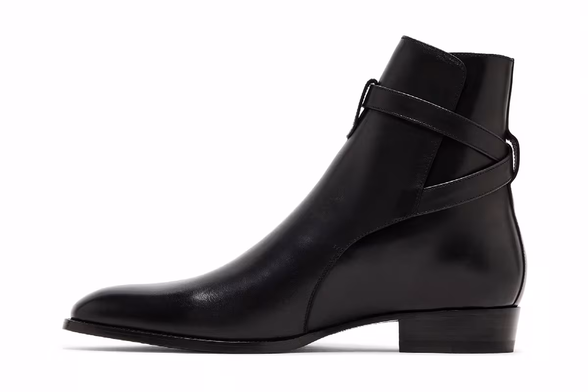 Saint Laurent Wyatt 30 Jodhpur Boot Black, view 4