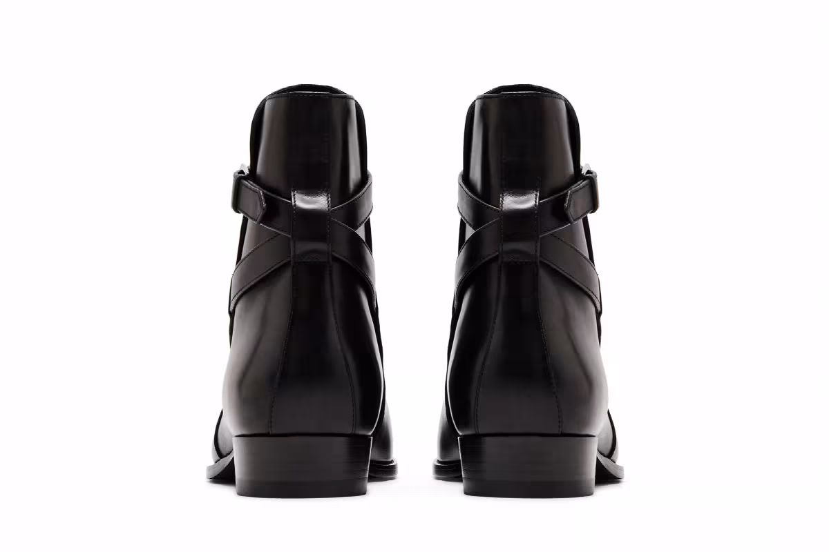 Saint Laurent Wyatt 30 Jodhpur Boot Black, view 7