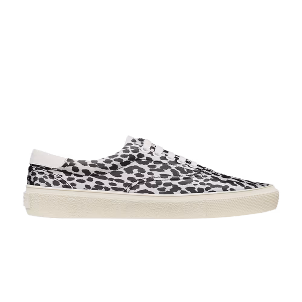 Saint Laurent Skate Lace-Up Sneaker White Leather Babycat