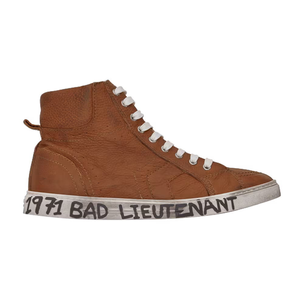 Saint Laurent Medium-High Joe Sneaker Cognac