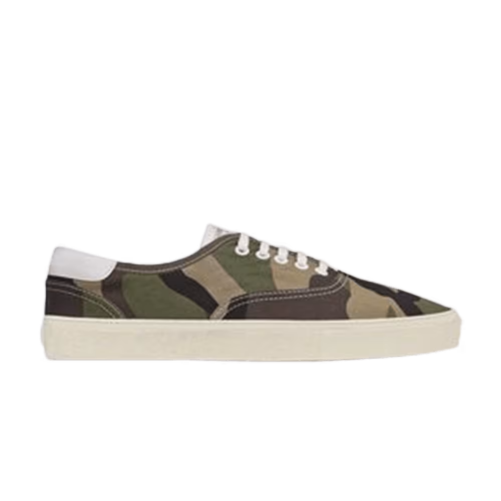 Saint Laurent Skate Lace Up Gabardine Camouflage