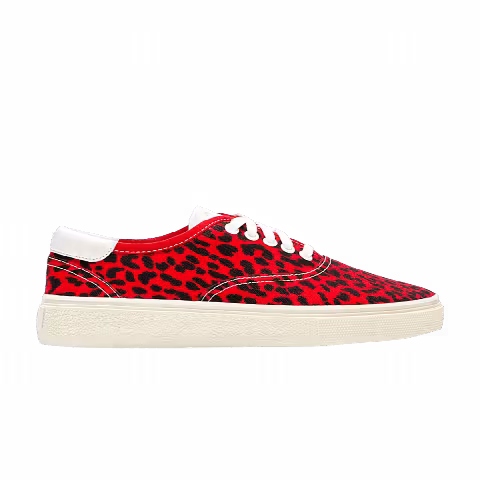 Saint Laurent Skate Lace-Up Sneaker 'Red Canvas Babycat'
