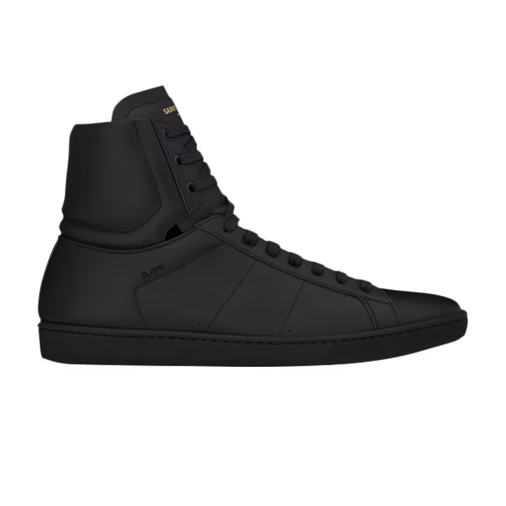 Saint Laurent Signature Court Classic SL/01H High Top Sneaker Black