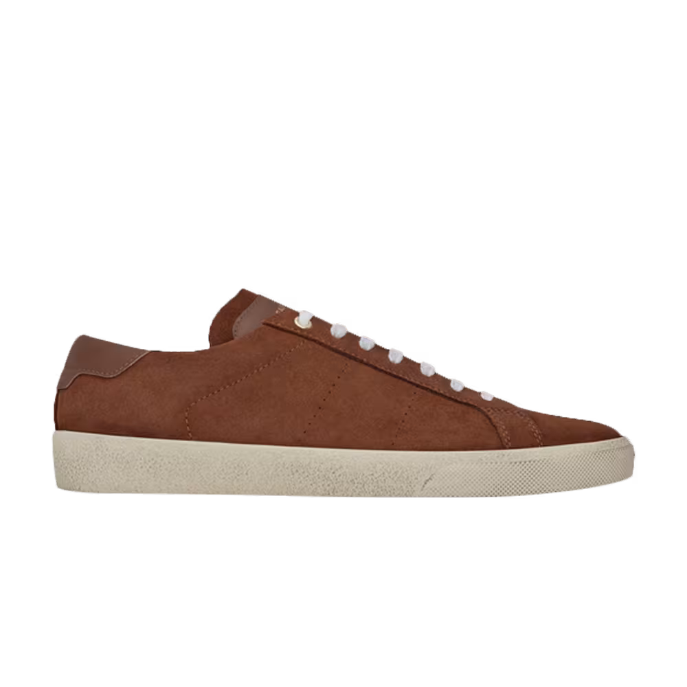 Saint Laurent Signature Court Classic SL/06 Low Top Sneaker Cigar Suede