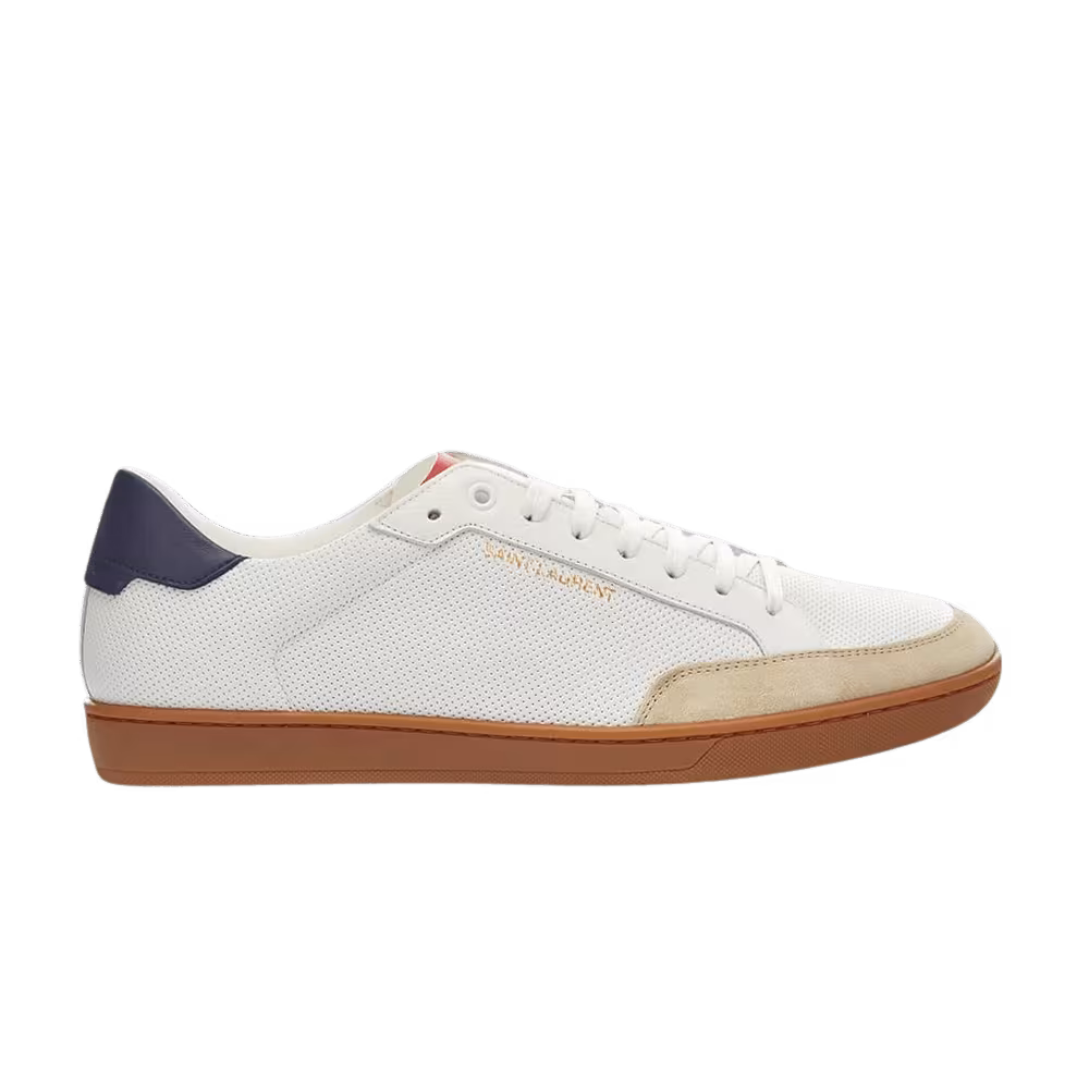 Saint Laurent Court Classic SL-10 Low White Red Blue