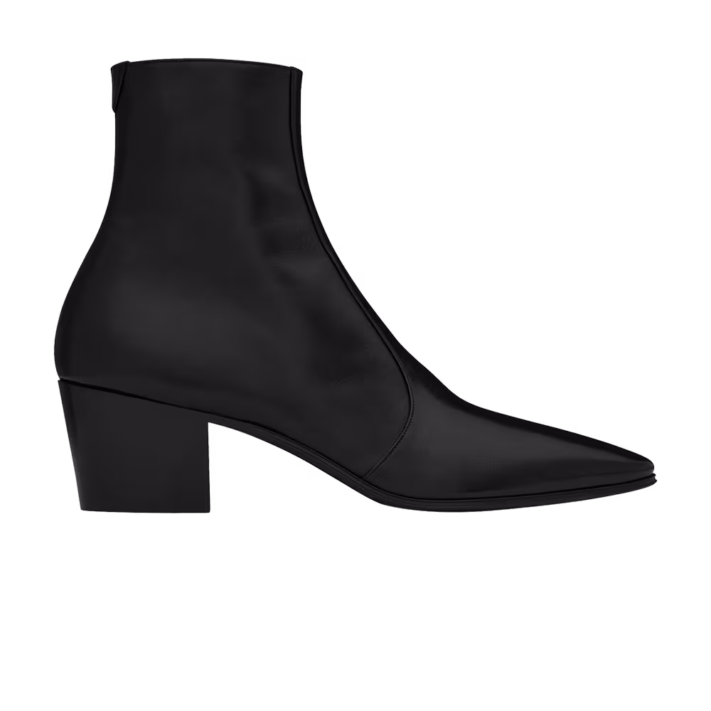 Saint Laurent Vassili Zipped Boot Black