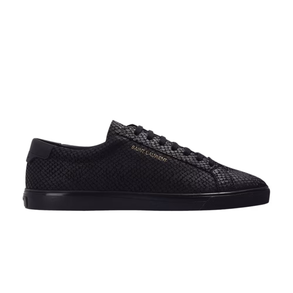 Saint Laurent Andy Low Python - Black