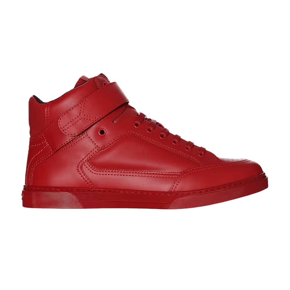 Saint Laurent Max Scratch Mid Top Red