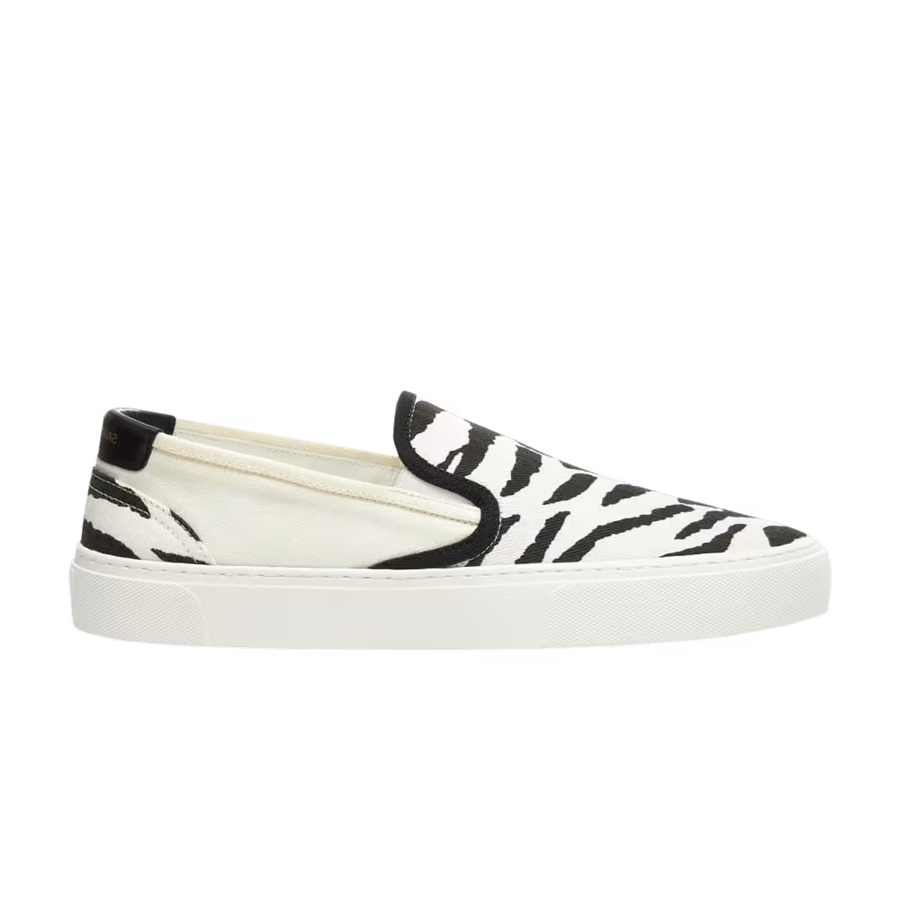 Saint Laurent Venice Slip-On Zebra