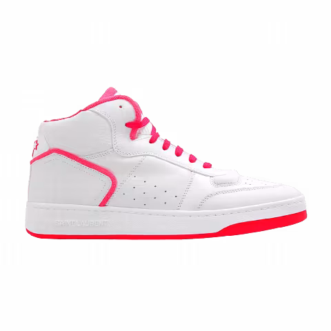 Saint Laurent SL-80 Mid 'White Neon Pink'