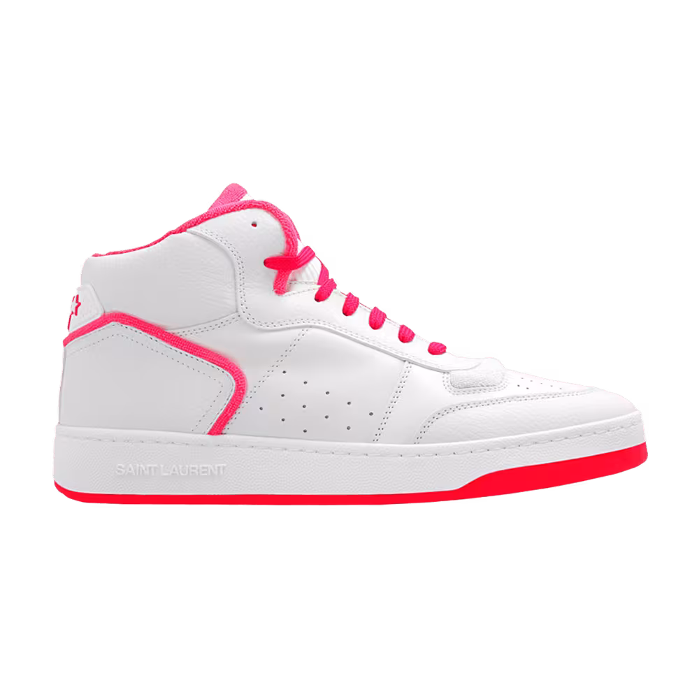 Saint Laurent SL-80 Mid White Neon Pink