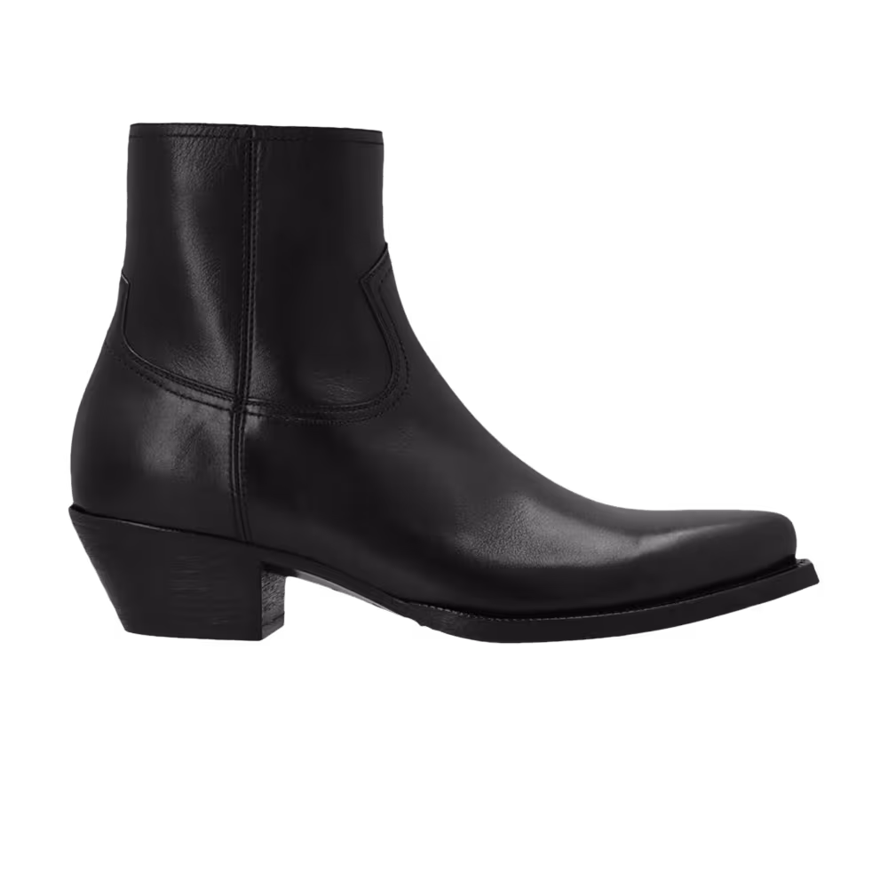 Saint Laurent Lukas Zip Boot Black
