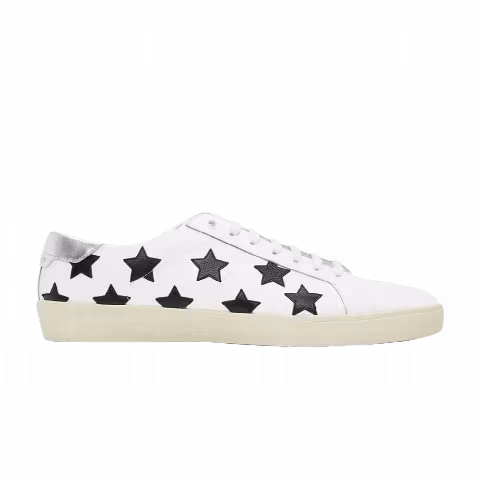 Saint Laurent Wmns Court Classic 'White Black Stars'