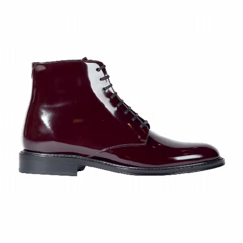 Saint Laurent Army 20 Lace Up Boot 'Burgundy'