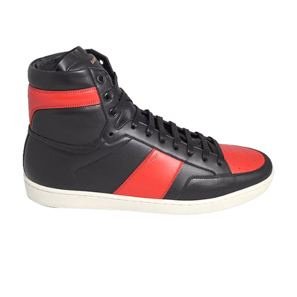 Saint Laurent Signature Court Classic SL/10H High Top Sneaker Red