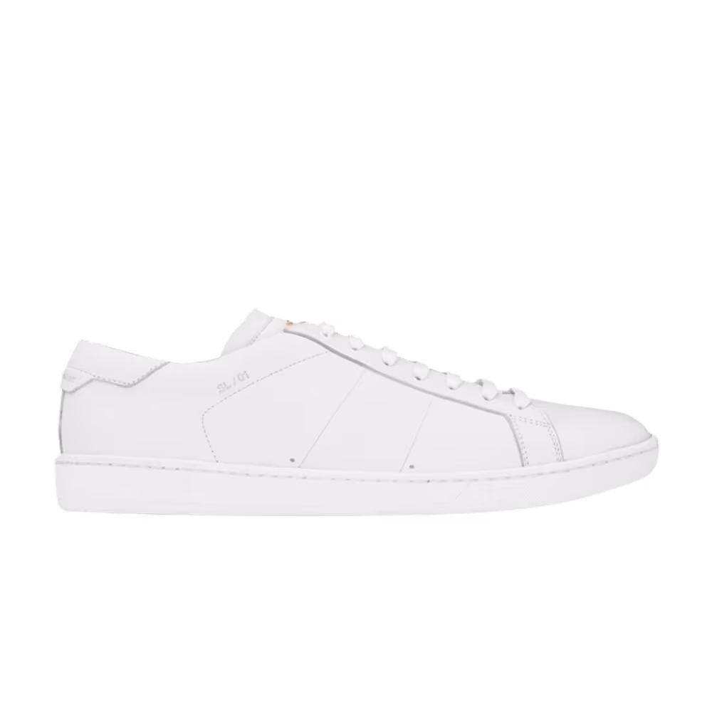 Saint Laurent Signature Court Classic Low Top Sneaker Optic White