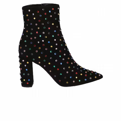 Saint Laurent Wmns Betty Embellished Ankle Boot 'Black'