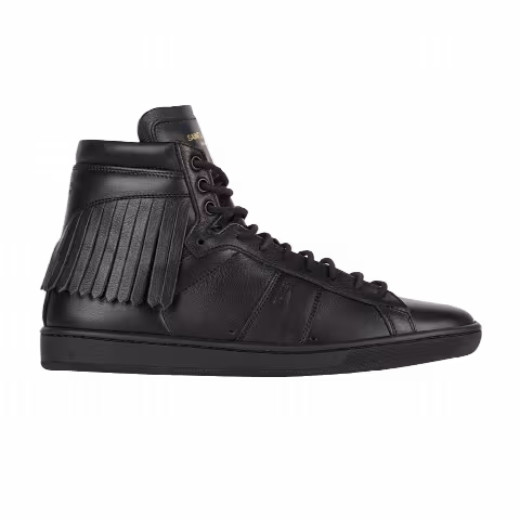 Saint Laurent Fringe Leather High Top 'Black'