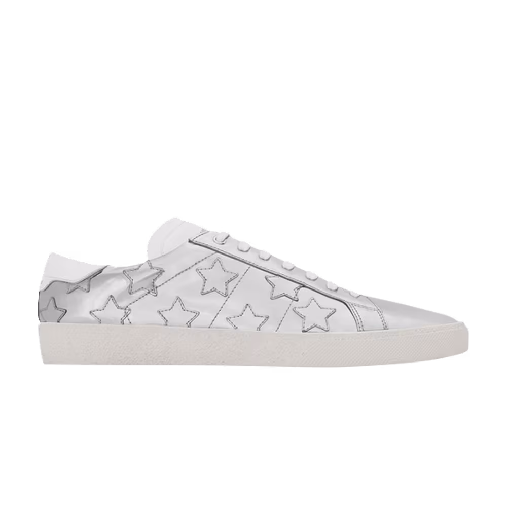 Saint Laurent Siganture Court Classic California SL/06 Low Top Sneaker Silver White