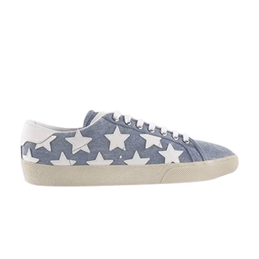 Saint Laurent Court Denim Stone Wash