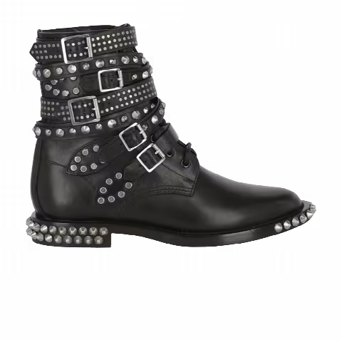 Saint Laurent Wmns Studded Ranger Combat Boot 'Black'