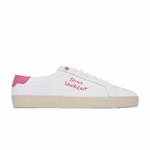 Saint Laurent Wmns Court Classic SL/06 Low 'White Ivresse Pink'