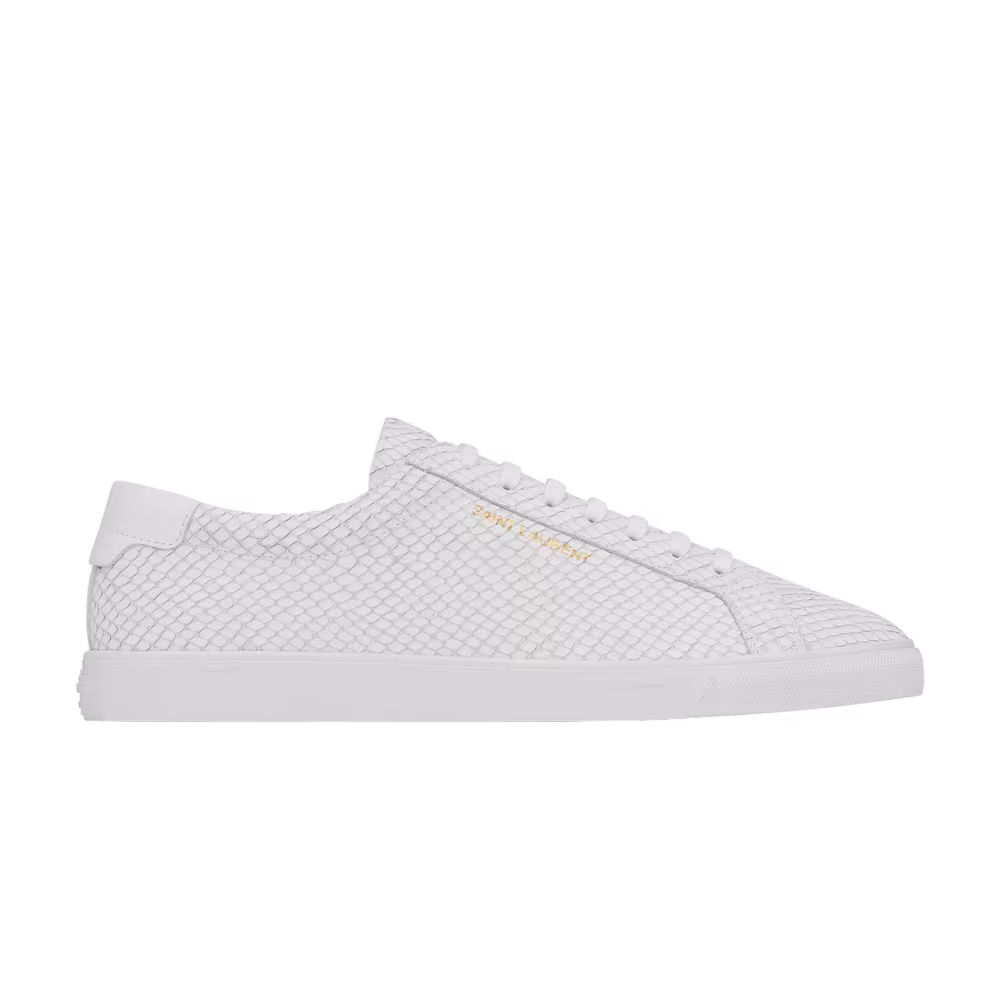 Saint Laurent Andy Low Python - Optic White