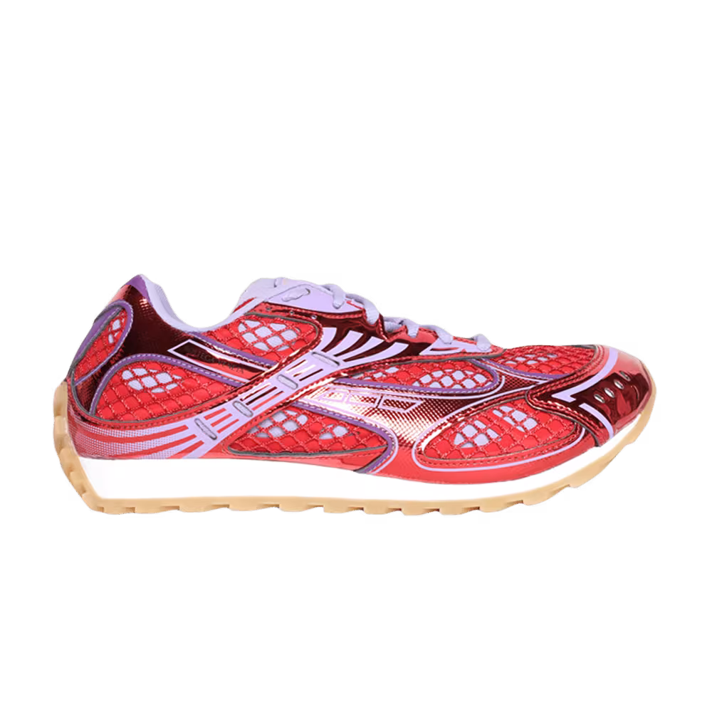 Bottega Veneta Women's Orbit Sneaker Metallic Red Wisteria