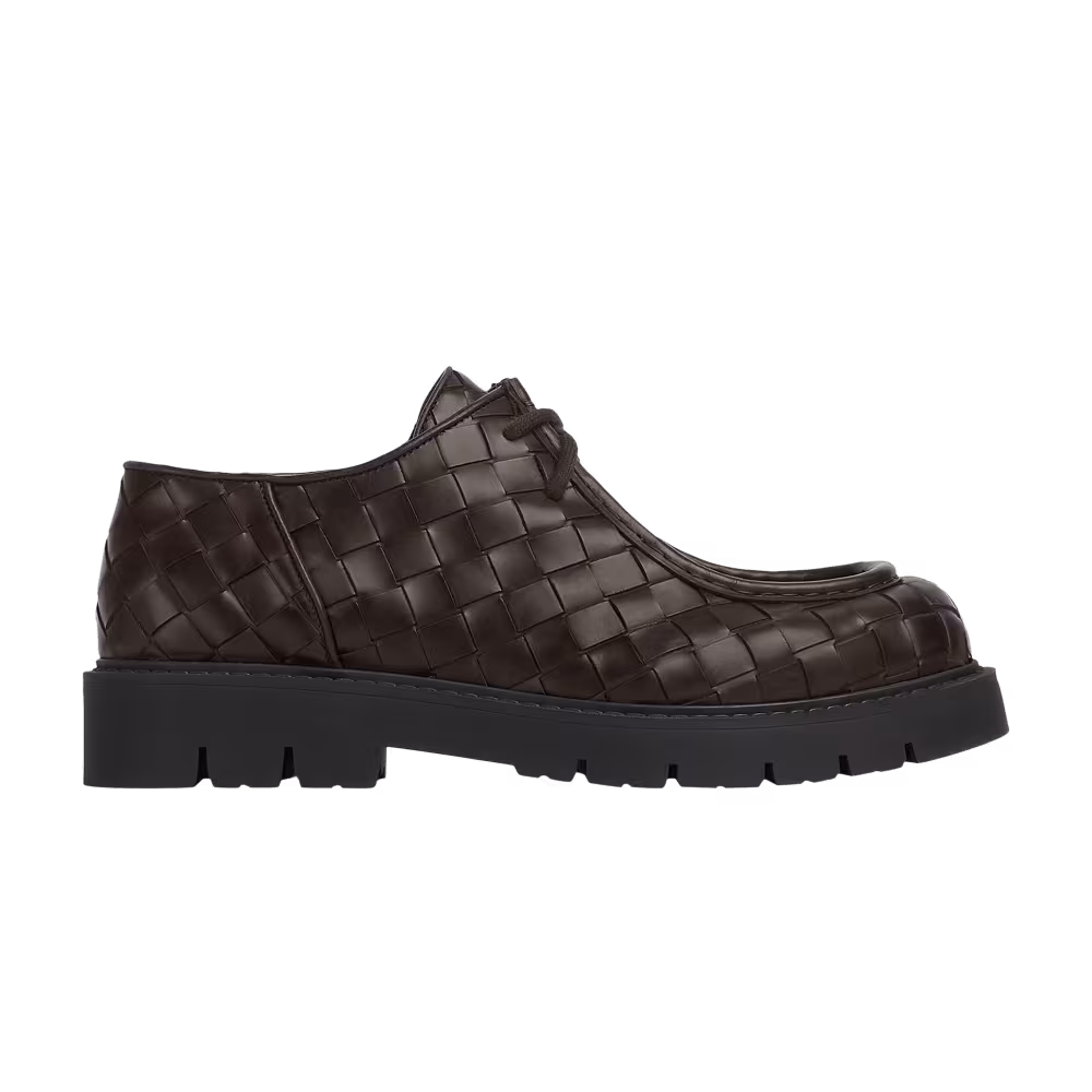 Bottega Veneta Haddock Lace-Up Fondant