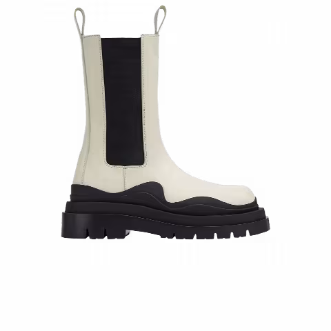 Bottega Veneta Wmns Tire Boot 'Sea Salt Black'