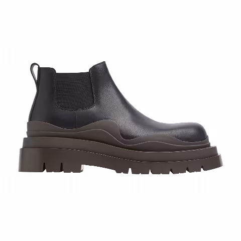 Bottega Veneta Tire Cropped Boot 'Black Camping'