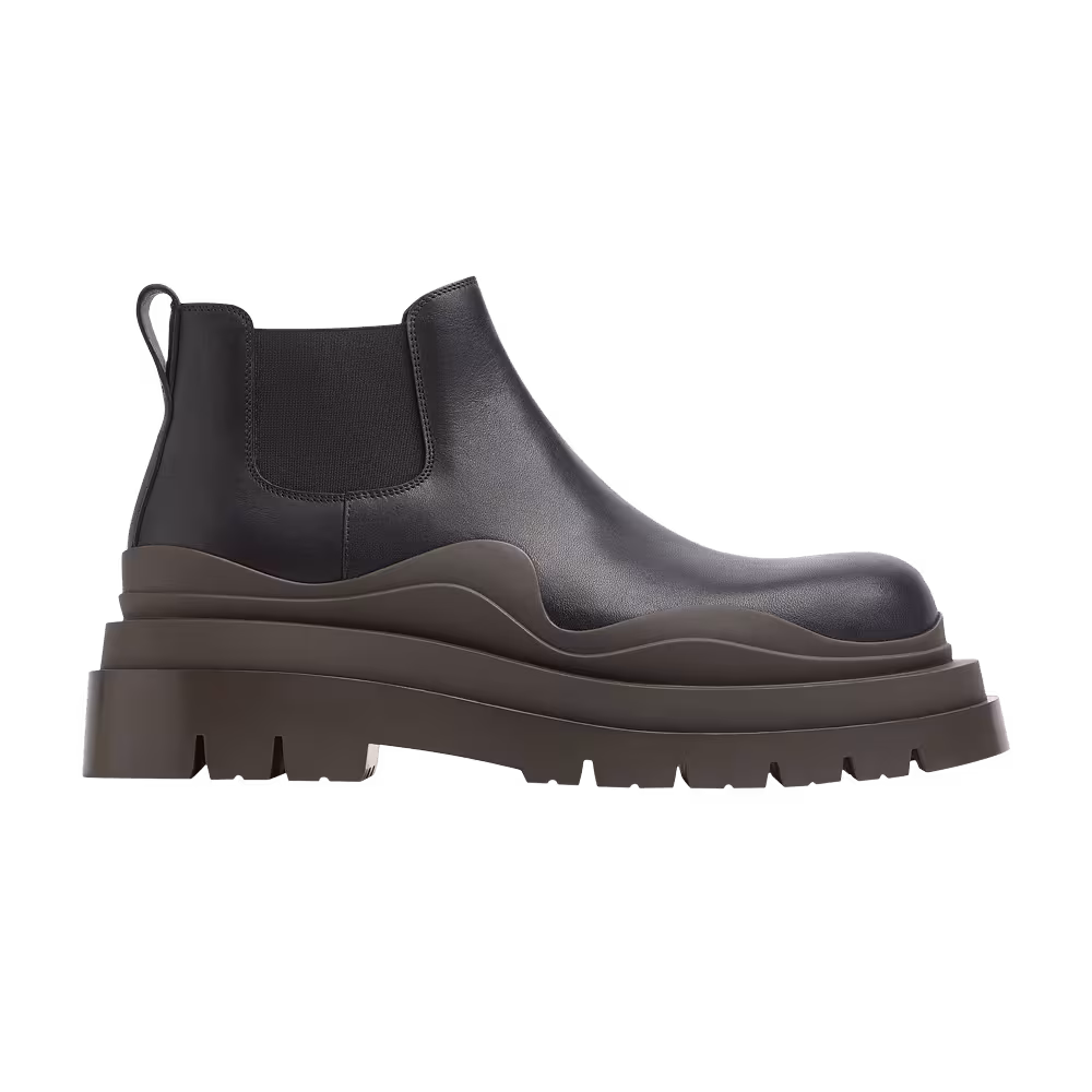 Bottega Veneta Tire Cropped Boot Black Camping