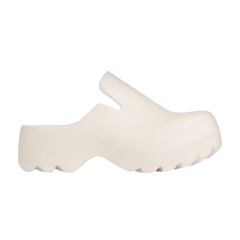 Bottega Veneta Rubber Flash Clog Chalk