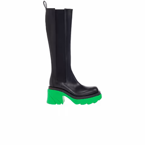 Bottega Veneta Wmns Flash Knee High Boot 'Black Grass'