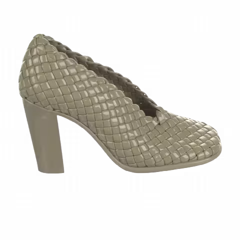 Bottega Veneta Wmns Mini Lido Weave Pump 'Gloss Green'
