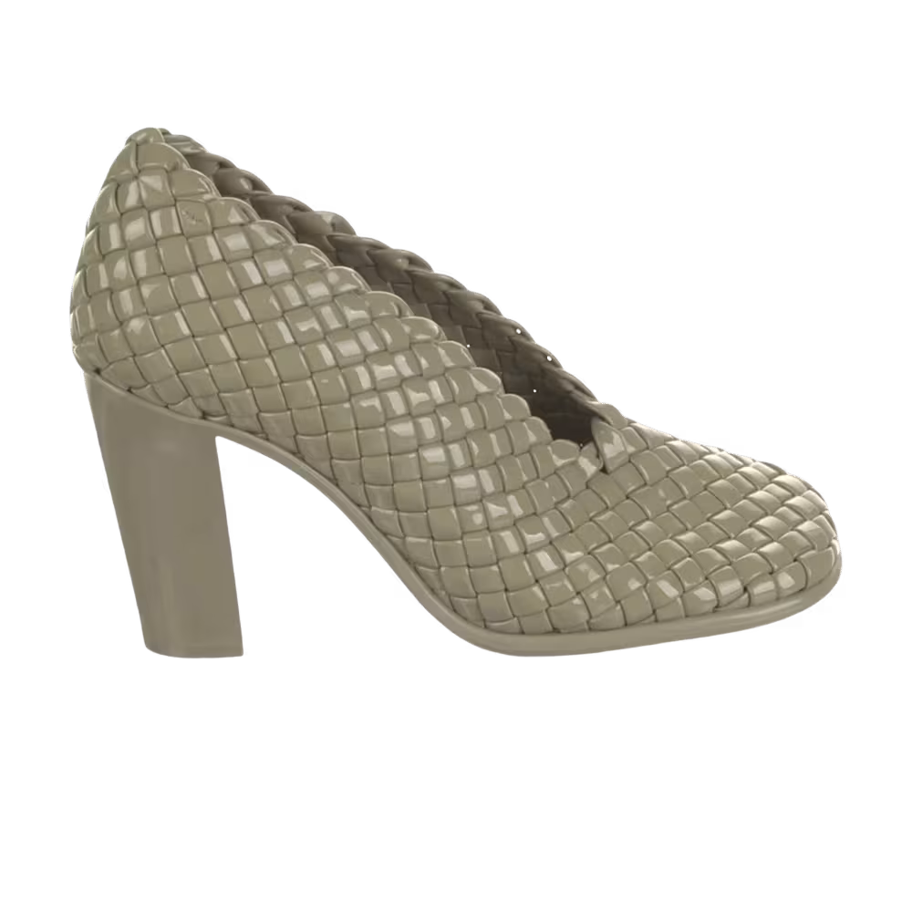 Bottega Veneta Women's Mini Lido Weave Pump Gloss Green