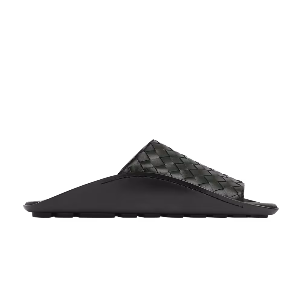 Bottega Veneta Wave Mule Sandal Dark Green
