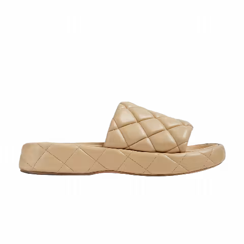 Bottega Veneta Padded Slide 'Cane Sugar'