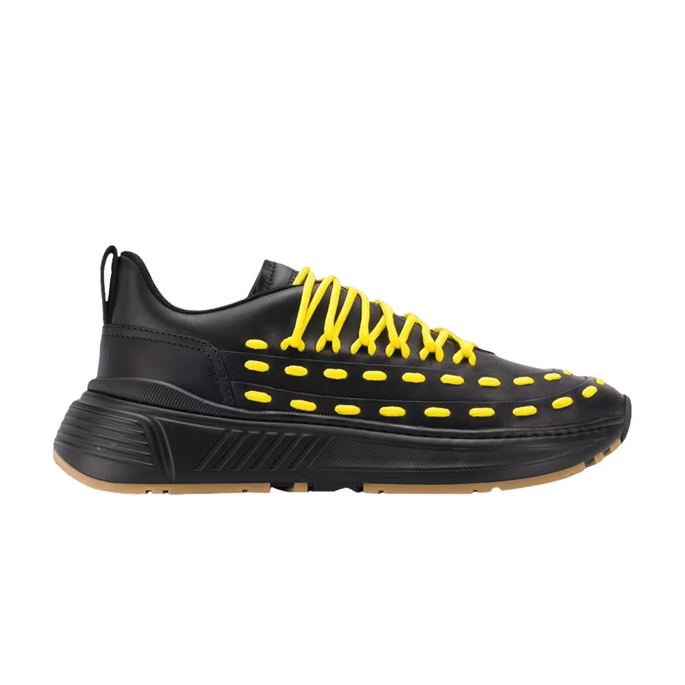 Bottega Veneta Speedster Storm Cuir - Black Yellow