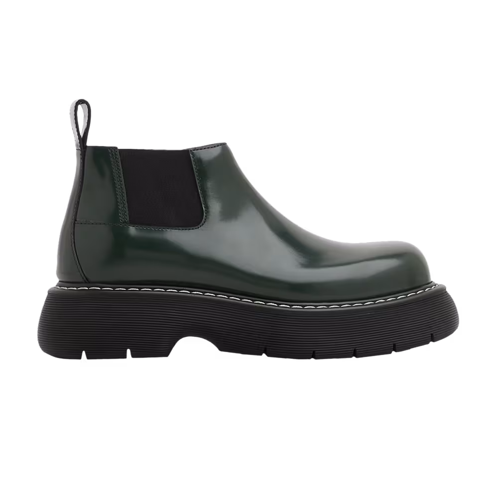 Bottega Veneta Swell Chelsea Ankle Boot Bottle Green