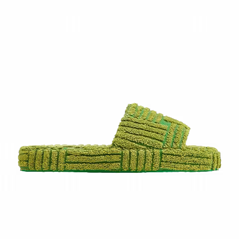 Bottega Veneta Wmns Resort Sponge Slide 'Parakeet Kiwi'