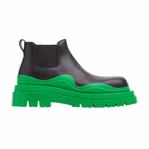 Bottega Veneta Tire Cropped Boot 'Black Grass'