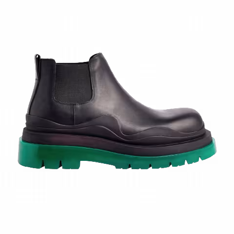 Bottega Veneta Wmns Tire Cropped Boot 'Black Grass'