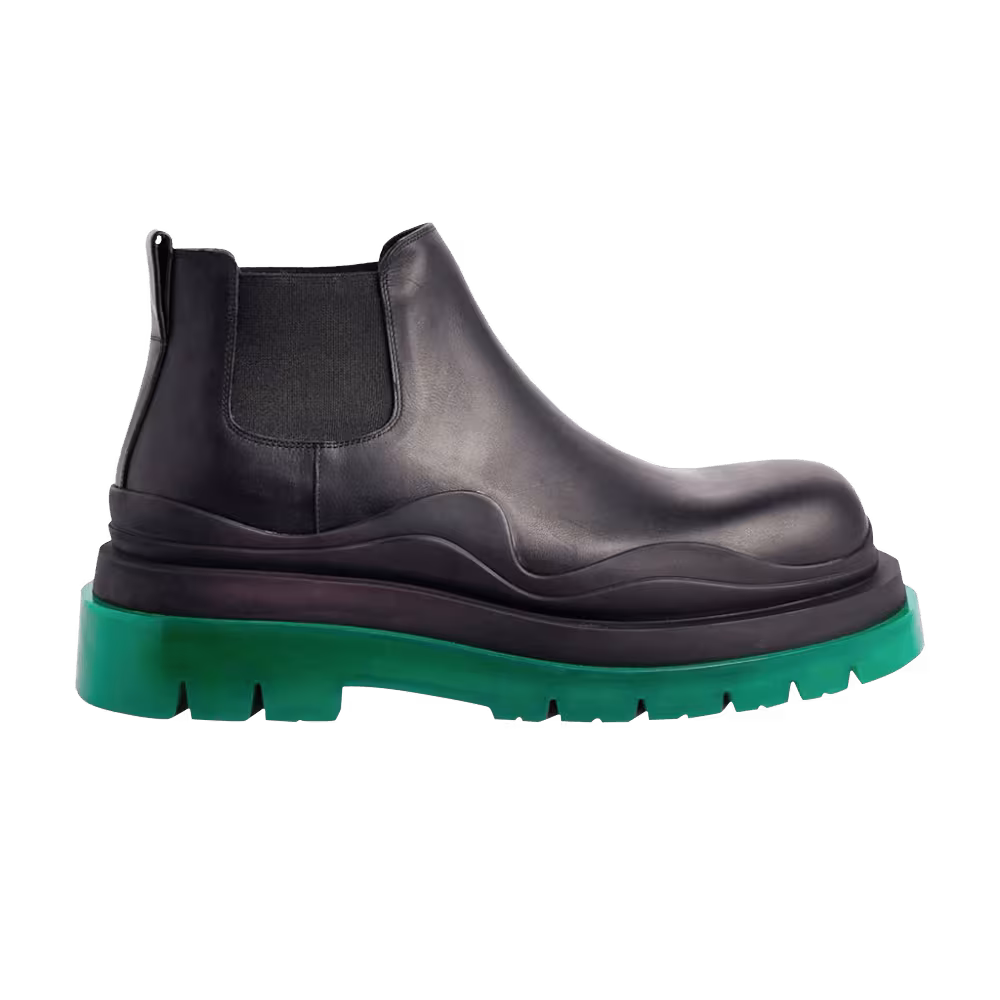 Bottega Veneta Women's Tire Cropped Boot Black Grass