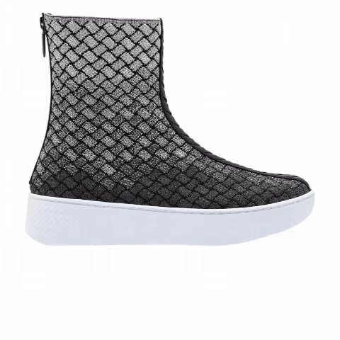Bottega Veneta Wmns Intrecciato Boot 'Antique Silver'