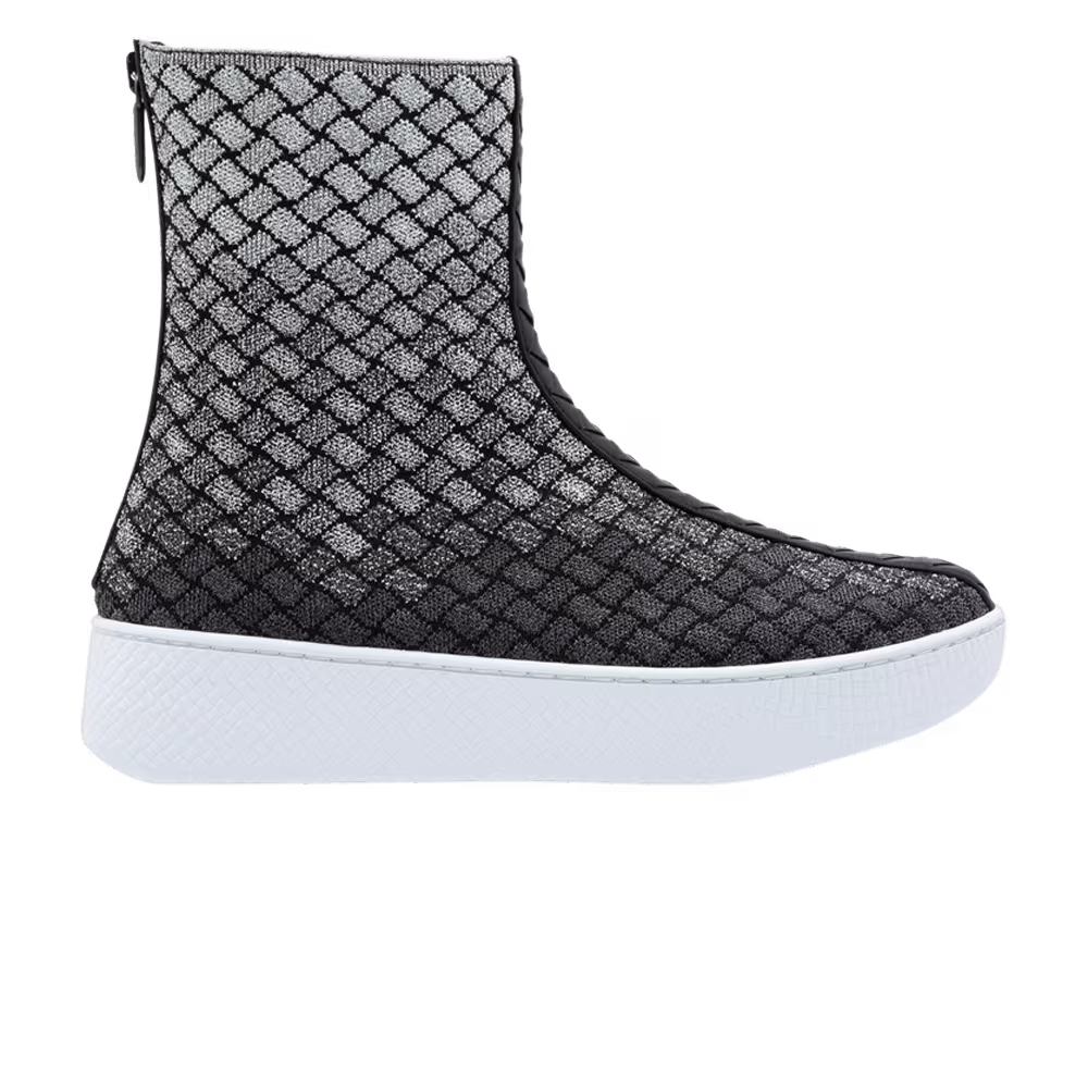 Bottega Veneta Women's Intrecciato Boot Antique Silver