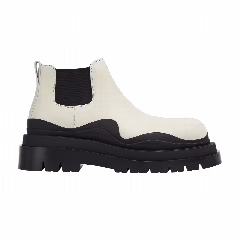 Bottega Veneta Tire Cropped Boot 'Sea Salt'